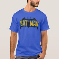 DC Comics Batman abgenutztes Vintage-Text-Logo