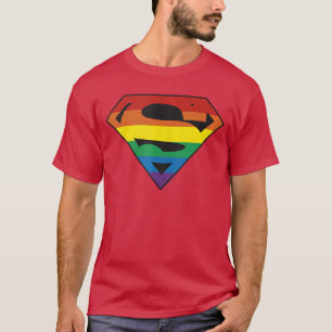 DC Comics Pride Superman Regenbogen-Logoankop Smal T-Shirt