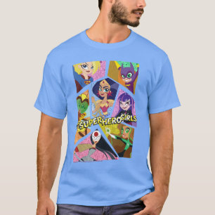 DC Comics Super Hero Girls Gruppen-Collage Mädchen T-Shirt