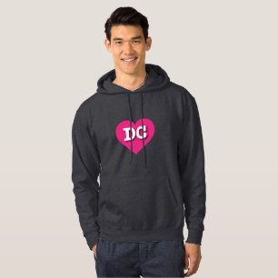 DC Heiß rosa Herz - I Liebe DC Hoodie
