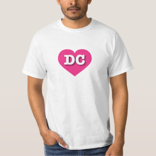 DC Heiß rosa Herz - I Liebe DC T-Shirt