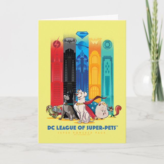 DC Liga der Super-Pets Metropolis Towers Karte (Vorderseite)