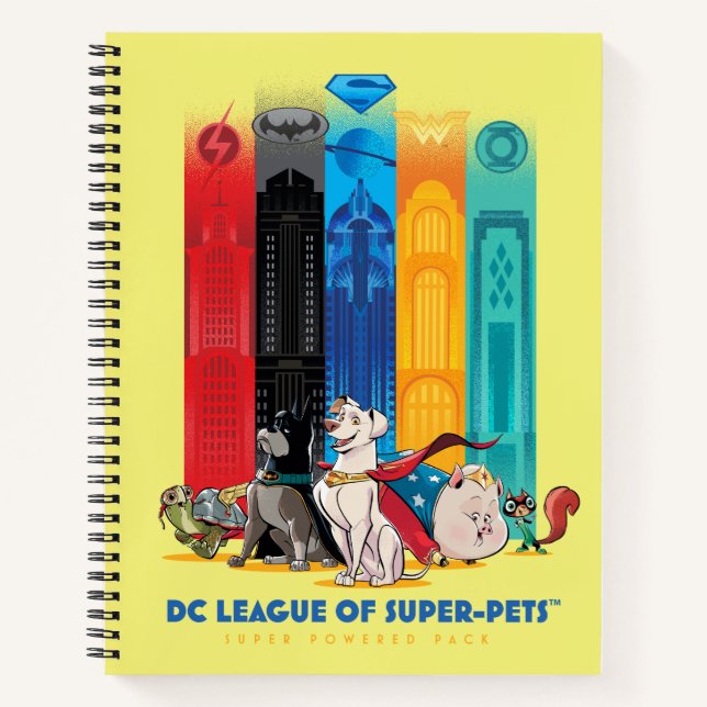 DC Liga der Super-Pets Metropolis Towers Notizbuch (Vorderseite)