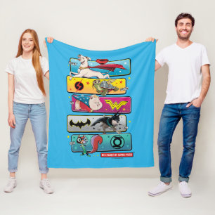 DC Liga der Super-Pets-Panels Fleecedecke