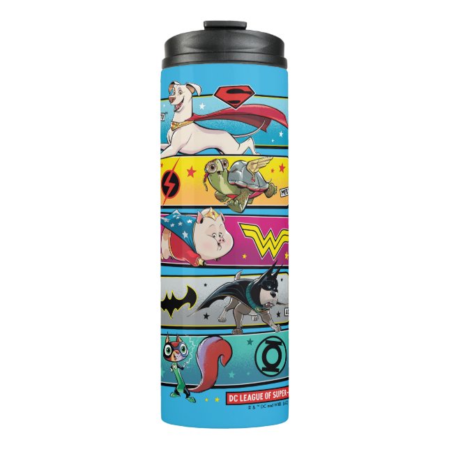 DC Liga der Super-Pets-Panels Thermosbecher (Vorderseite)