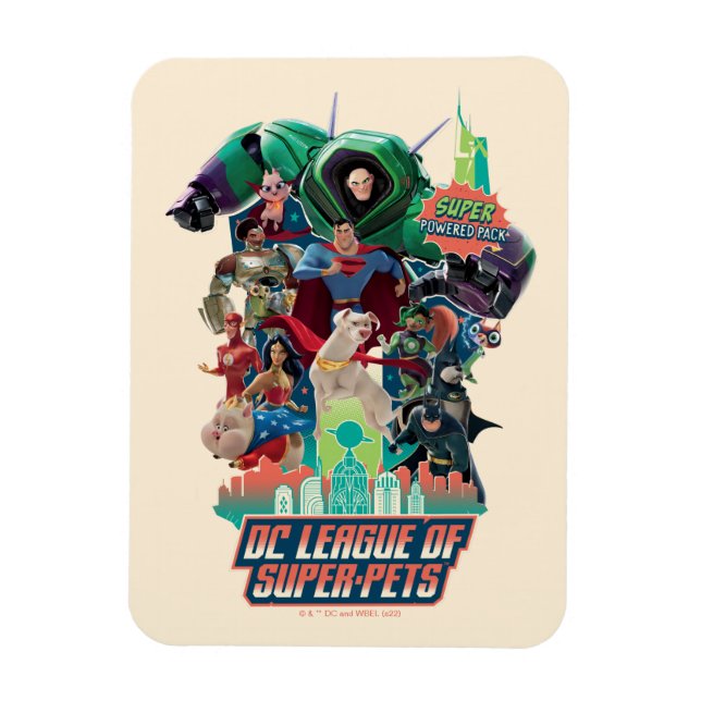 DC Liga der Super-Pets-Schlacht für Metropolis Magnet (Vertikal)