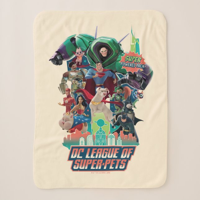 DC Liga der Super-Pets-Schlacht für Metropolis Sherpadecke (Vorderseite)