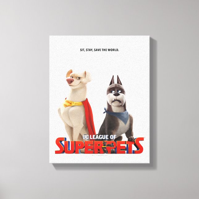 DC Liga der Theaterkunst der Super-Pets Leinwanddruck (Vorderseite)