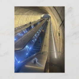 DC Metro Rolltreppe Postkarte