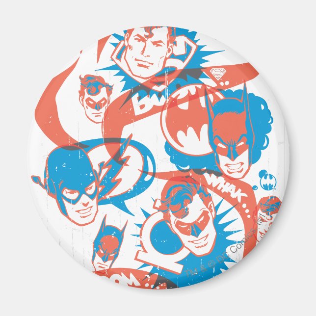 DC Originale - Logo Burst Magnet (Vorne)