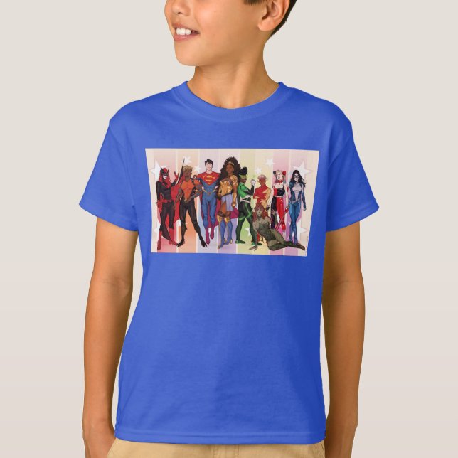 DC Pride Comic Cover 2022 Variante T-Shirt (Vorderseite)