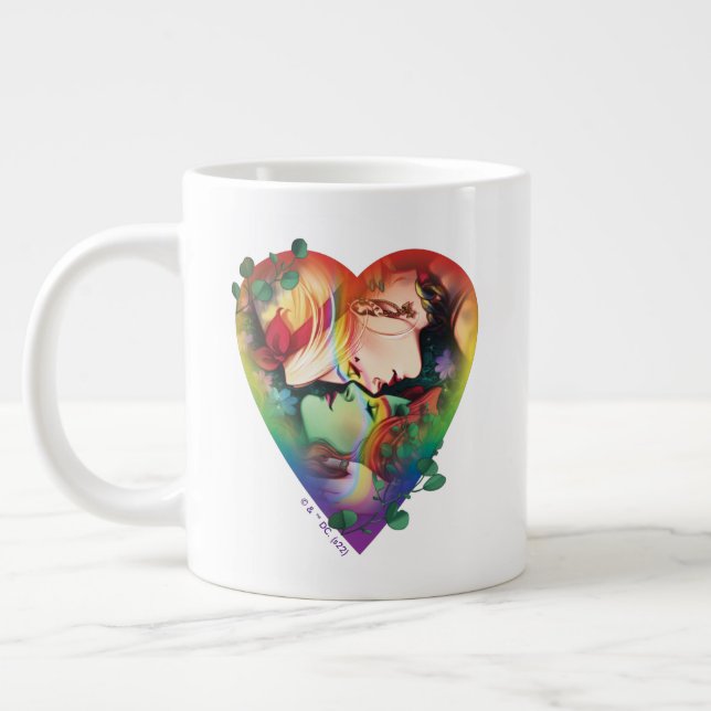 DC Pride Harley Quinn & Poison Ivy Comic Cover Jumbo-Tasse (Links)