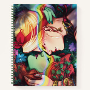 DC Pride Harley Quinn & Poison Ivy Comic Cover Notizbuch