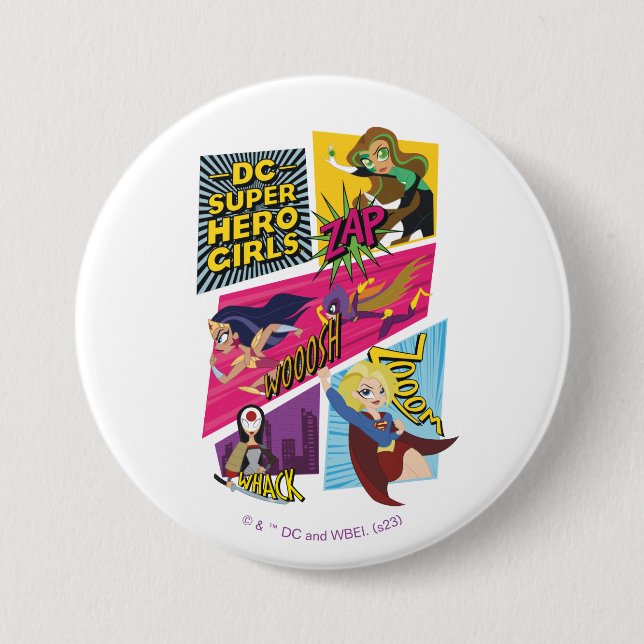 DC Super Hero Girls Action Panels Button (Vorderseite)