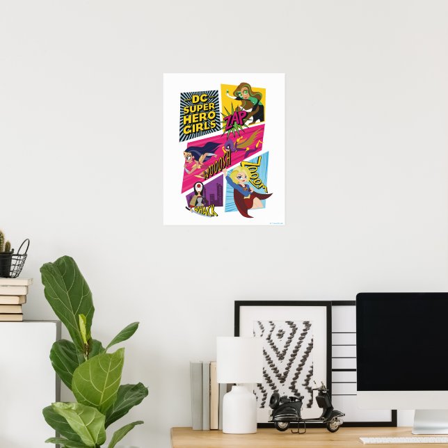 DC Super Hero Girls Action Panels Poster (Heimbüro)