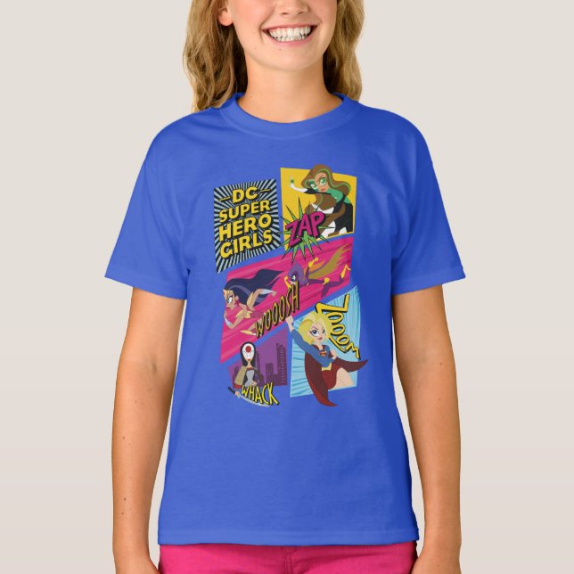 DC Super Hero Girls Action Panels T-Shirt (Vorderseite)