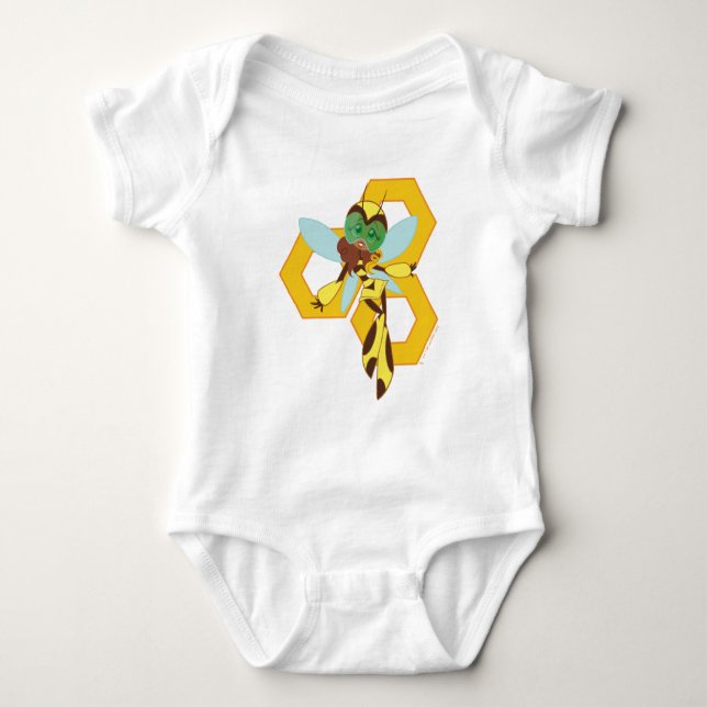 DC Super Hero Girls Bumble Bee Baby Strampler (Vorderseite)