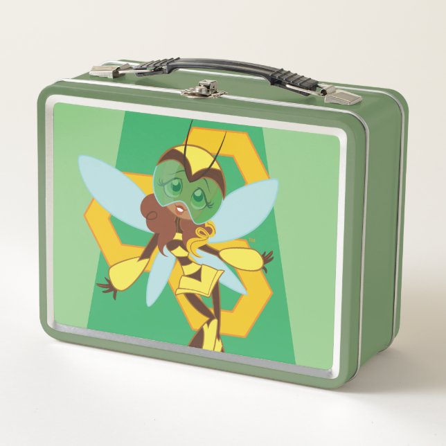 DC Super Hero Girls Bumble Bee Metall Brotdose (Vorderseite)