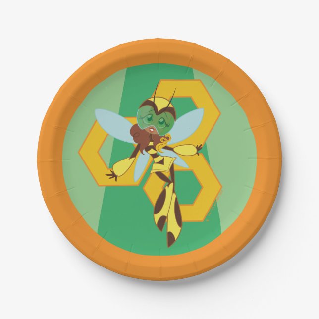 DC Super Hero Girls Bumble Bee Pappteller (Vorderseite)
