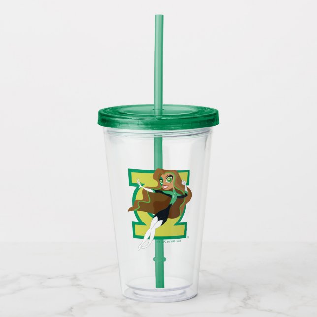 DC Super Hero Girls Green Lantern Acryltrinkbecher (Vorderseite)