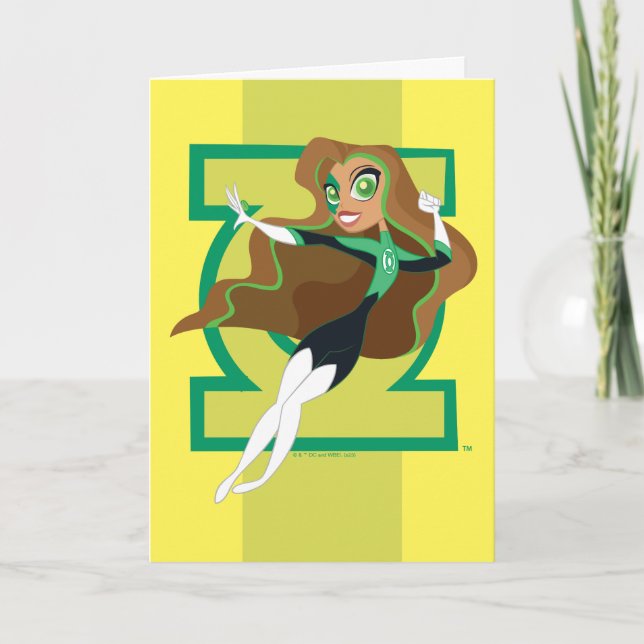 DC Super Hero Girls Green Lantern Karte (Vorderseite)