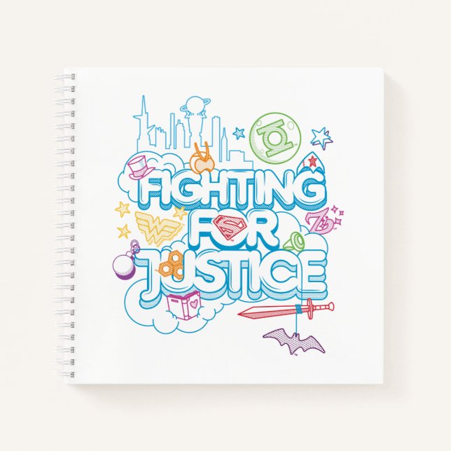 DC Super Hero Girls kämpfen für Gerechtigkeit Notizbuch (Vorderseite)