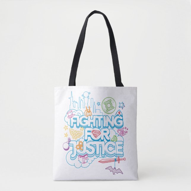 DC Super Hero Girls kämpfen für Gerechtigkeit Tasche (Vorderseite)