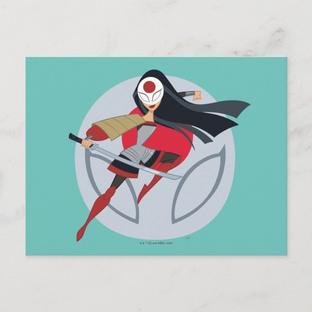 DC Super Hero Girls Katana Postkarte (Vorderseite)