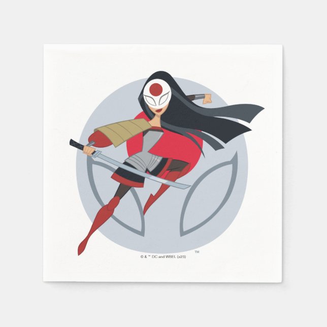 DC Super Hero Girls Katana Serviette (Vorderseite)