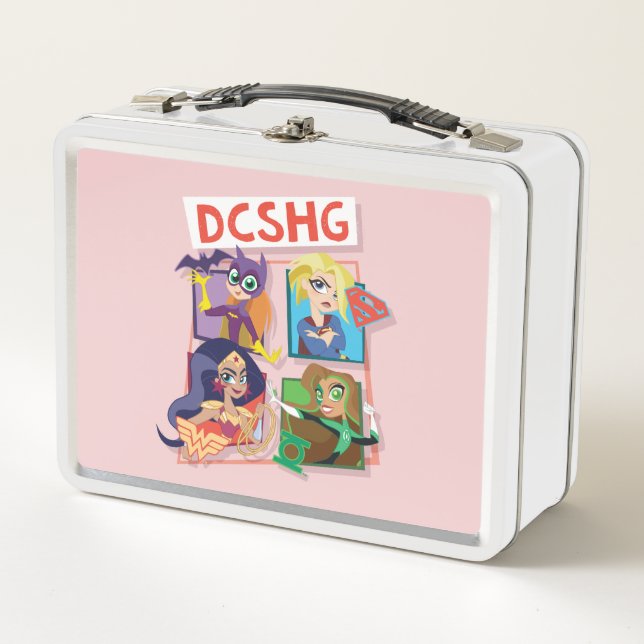 DC Super Hero Girls Quartett Metall Brotdose (Vorderseite)