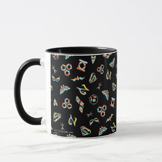 DC Super Hero Girls Rainbow Icon Muster Tasse (Links)
