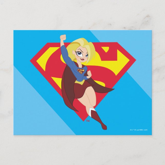 DC Super Hero Girls Supergirl Postkarte (Vorderseite)