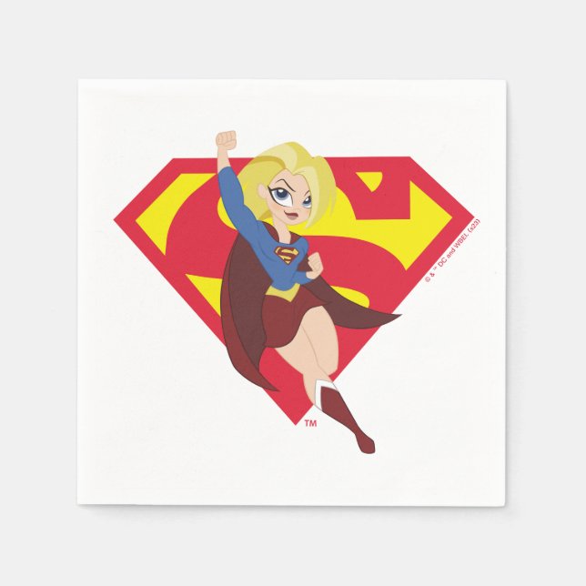 DC Super Hero Girls Supergirl Serviette (Vorderseite)