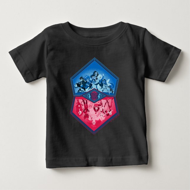 DC Super Hero Girls Teamwork Battle Baby T-shirt (Vorderseite)