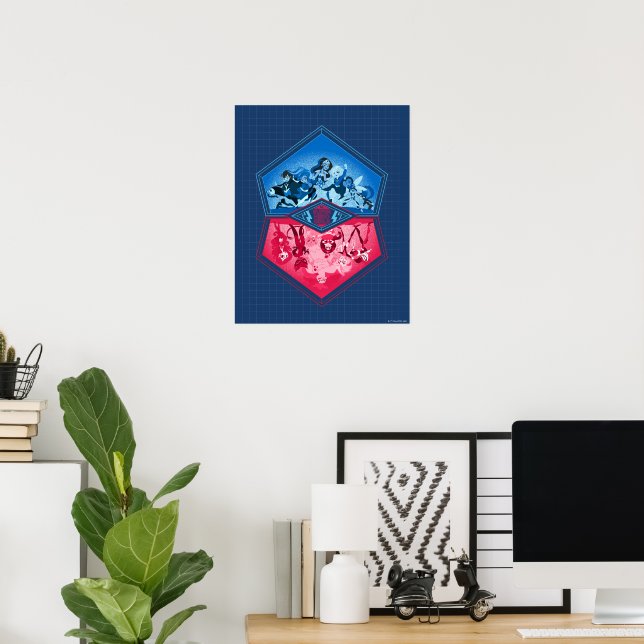 DC Super Hero Girls Teamwork Battle Poster (Heimbüro)