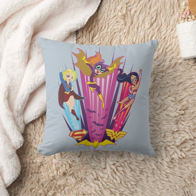 DC Super Hero Girls Trio Kissen (Decke)