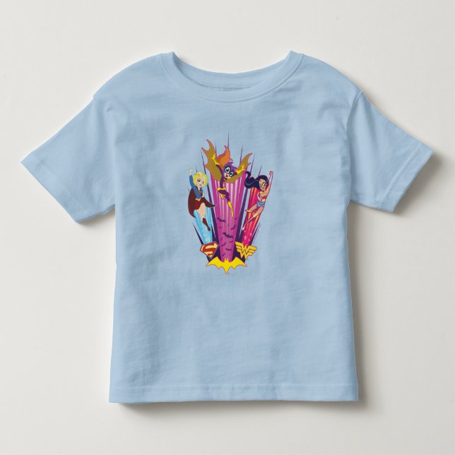 DC Super Hero Girls Trio Kleinkind T-shirt (Vorderseite)
