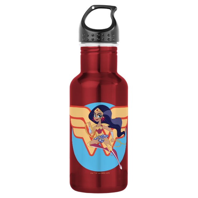 DC Super Hero Girls Wonder Woman Edelstahlflasche (Vorderseite)