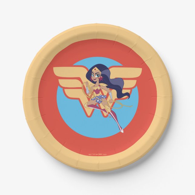 DC Super Hero Girls Wonder Woman Pappteller (Vorderseite)