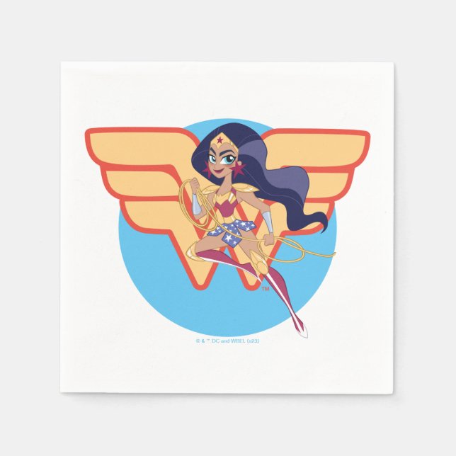DC Super Hero Girls Wonder Woman Serviette (Vorderseite)