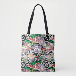 DC-Super-Schurken-Cartoon-Muster Tasche