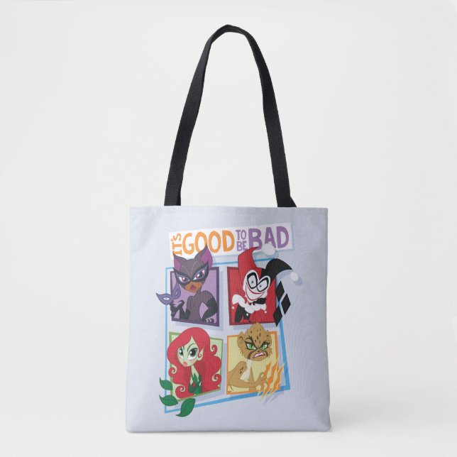 DC Super Villain Girls Es ist gut, schlecht zu sei Tasche (Vorderseite)