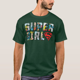 DC Supergirl-Logo Comic Strip T-Shirt