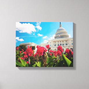 DC USA-, Washington, Hauptstadts-Gebäude Leinwanddruck
