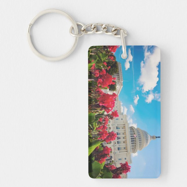 DC USA-, Washington, Hauptstadts-Gebäude Schlüsselanhänger (Vorderseite)