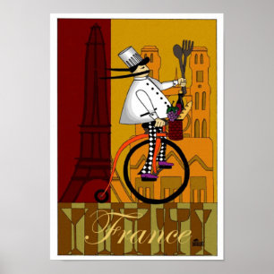 DD086 KOCH IN FRANKREICH POSTER