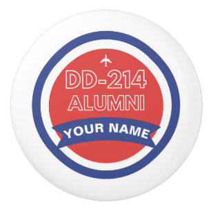 DD-214 Alumni Personalisierter Airforce Ruhestand Keramikknauf