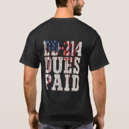 DD-214 bezahlt DD-214 US-Militärveteran T-Shirt