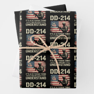 DD-214 Es ist eine Veteranen-Sache, die du nicht v Geschenkpapier Set