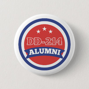 DD-214 Militärruhestand der Alumni-Armee Button
